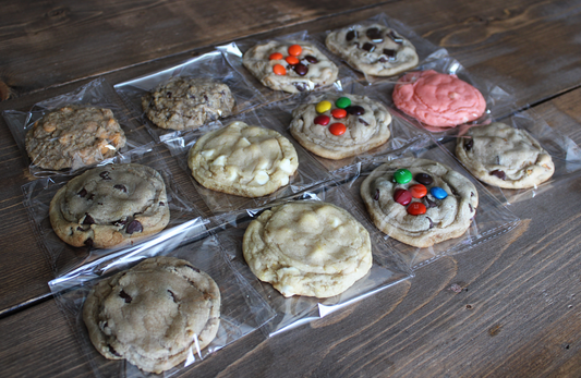 Operation Cookies Assortment Pack with 12 individually wrapped cookies in assorted handmade flavors
