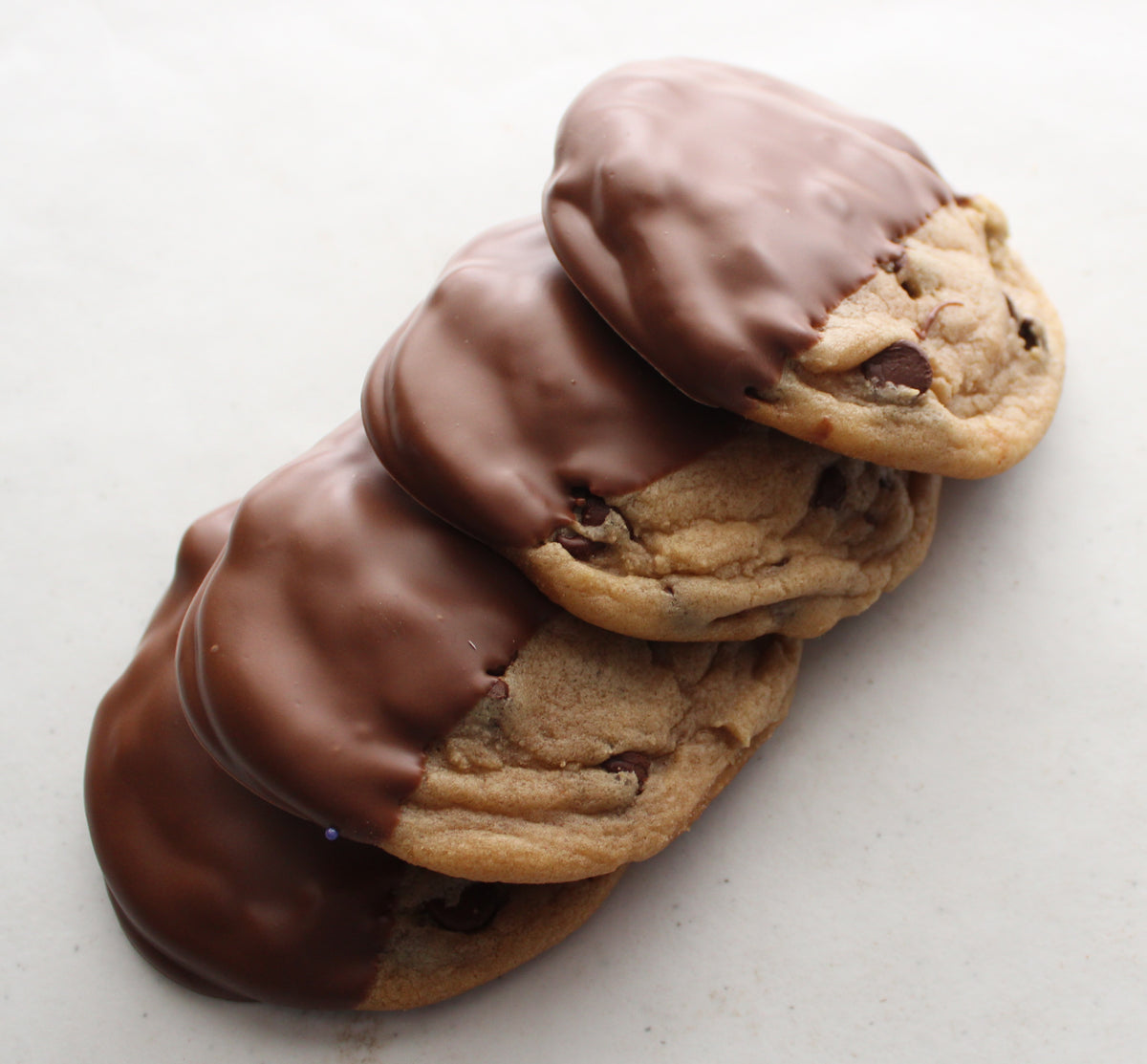 Angie's Chocolate Dipped Chocolate Chip Cookies "Dippers"