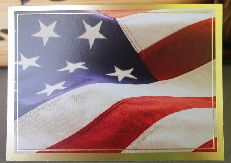 Patriotic U.S.A. Flag Card