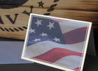 Patriotic U.S.A. Flag Card