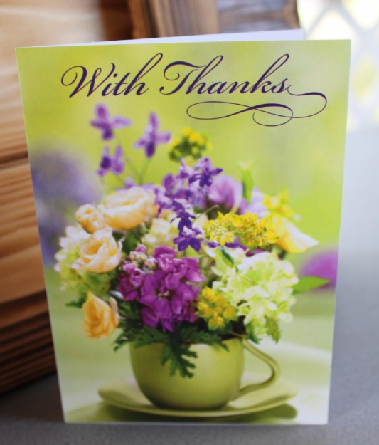 Flower "Thank You" Card