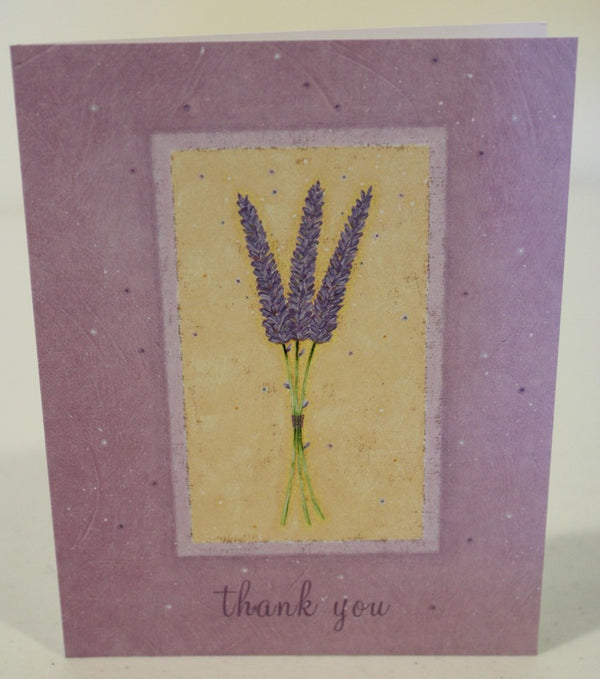Violet flower "Thank you" Card
