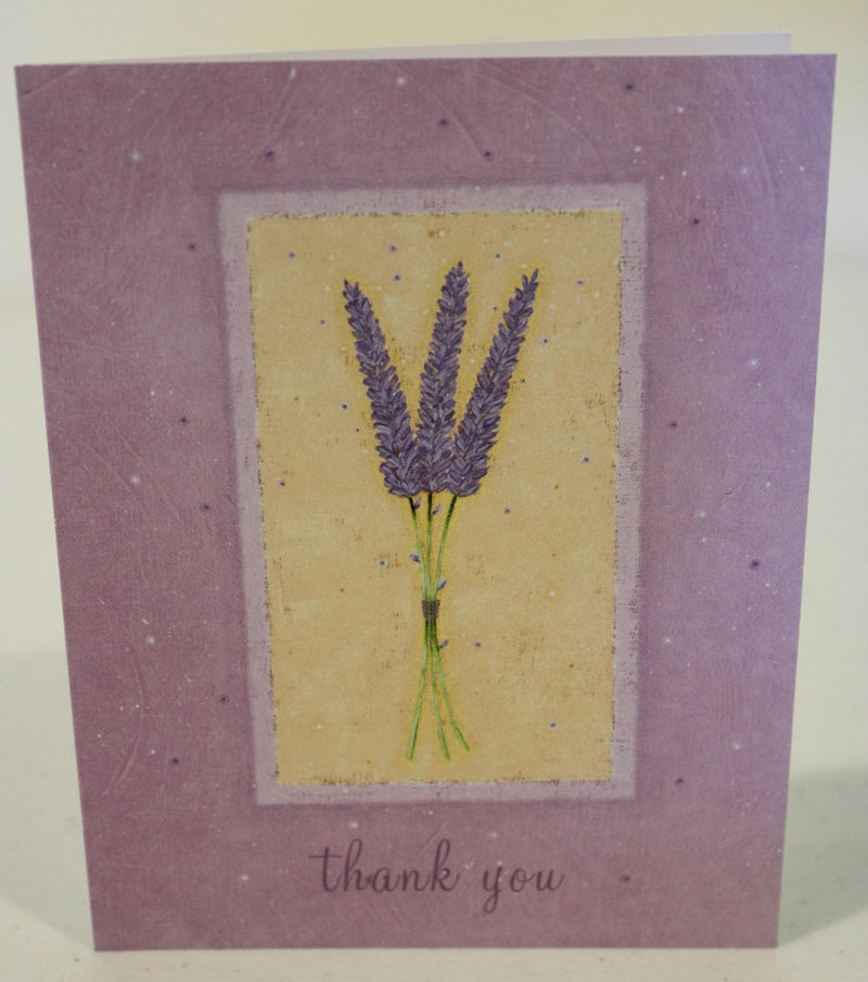 Violet flower "Thank you" Card