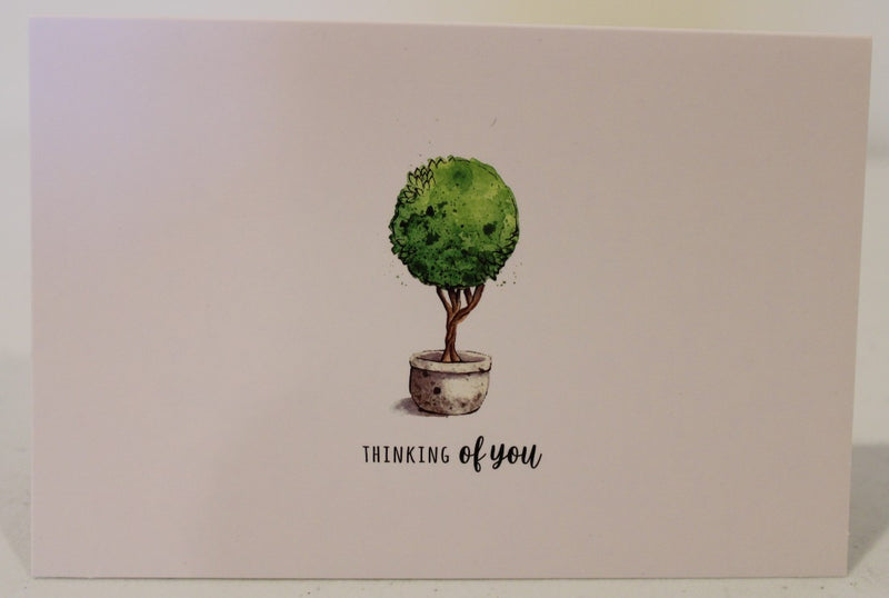 Planter tree "Thinking of you" Card