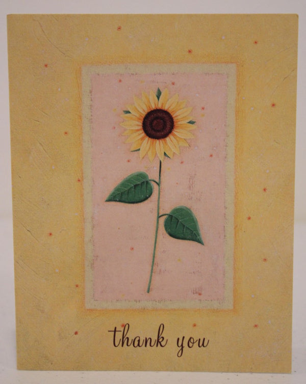 Yellow flower "Thank you" Card