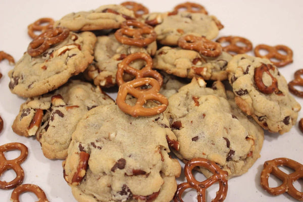 Salted Pretzel Chocolate Chip Cookies